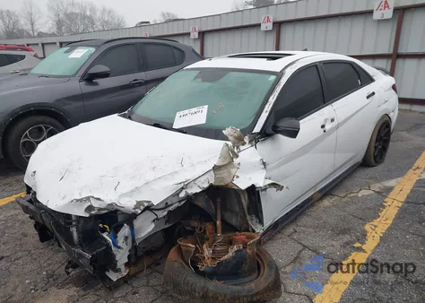 2022 Hyundai Elantra N из США, поврежденный, VIN KMHLW4AKXNU004944